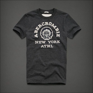 เสื้อยืดลําลอง ผ้าฝ้าย แขนสั้น พิมพ์ลาย Abercrombie &amp; Fitch USA Abercrombie &amp; Fitch AF HCO สําหรับผู้ชาย