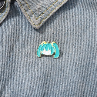 Qihejewelry Hatsune Miku เข็มกลัดเคลือบ ของขวัญสําหรับเพื่อน เสื้อผ้า อุปกรณ์เสริม