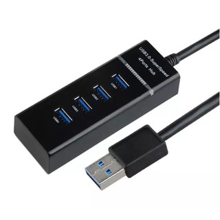 NEW USB HUB 4 port 3.0ส่วนต่อขยายอินเตอร์เฟส usb3.0 อะแดปเตอร์โน้ตบุ๊กคอมพิวเตอร์เดสก์ท็อป HUB ลากหนึ่งตัวต่อแยกสี่สถานี