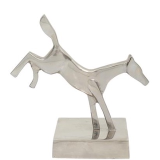 ของตกแต่ง HOME LIVING STYLE HORSE ON BASE สีเงิน