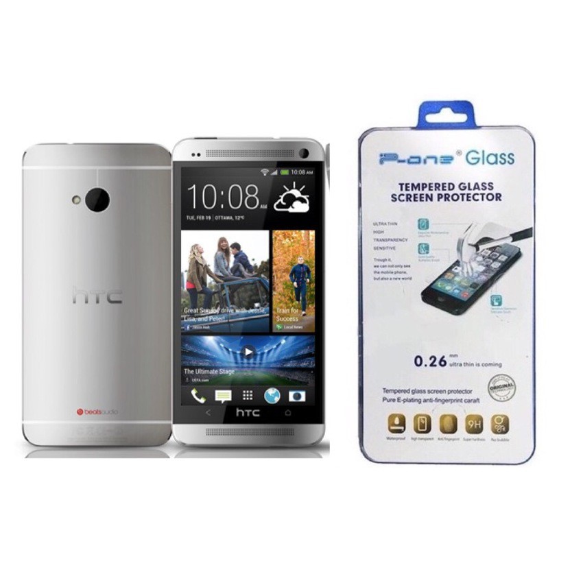 HTC ONE M7 (Clear)ฟิล์มกระจกนิรภัย P-One