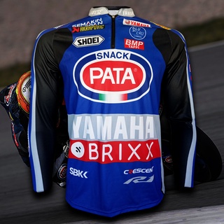 เสื้อโมโตจีพี MotoGP Pata Yamaha Team เสื้อแขนยาวบิ๊กไบค์ พาต้า ยามาฮ่า เรสซิ่ง #WB0007 รุ่น Andrea-D#54 ไซส์ S-5XL