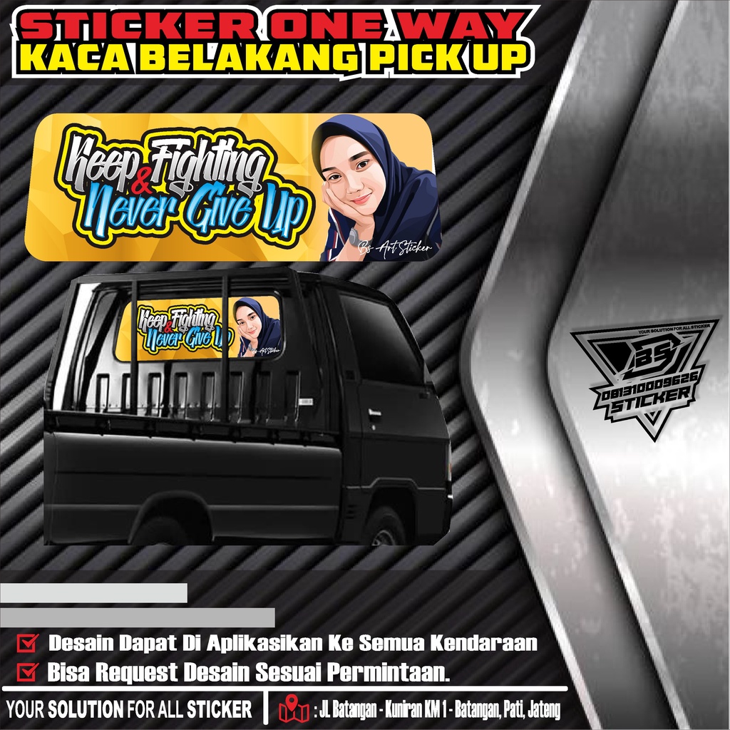 One Way Pick Up Sticker L300 Traga Grandax พกพา ฯลฯออกแบบฟรี - One Way Pick Up Sticker