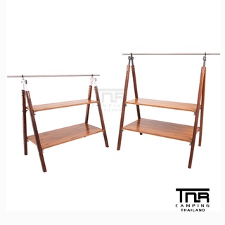 ชั้นวาง3เหลี่ยม แค้มป์อเนกประสงค์Tnr bamboo rack big