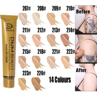 คอนซีลเลอร์ เนื้อแมตต์ DNM กันน้ํา 14 สี สําหรับแต่งหน้า