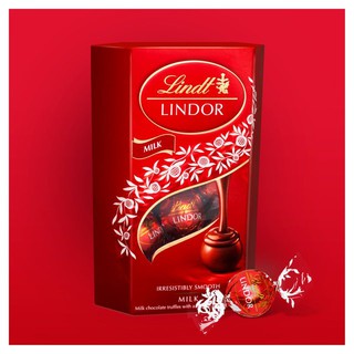 🏵ขายดี🏵 Lindt Lindor Chocolate Truffles Box, Milk, 200g.ลินดอร์ช็อกโกแลตทรัฟเฟิลกล่องนม 200 กรัม พร้อมส่ง🎏🎏