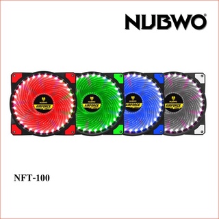 NUBWO พัดลมเคสระบายความร้อน รุ่น NFT-100 AirForce  120mm LED Fan Case