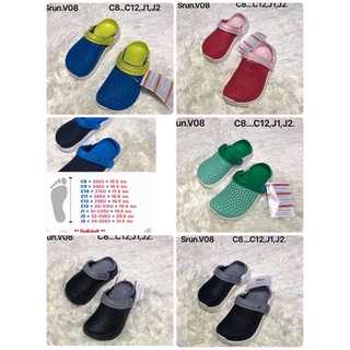 🎉 รองเท้าแตะของเด็กcrocs lite ride clog รองเท้าลำลองของเด็ก[จ่ายเงินปลายทาง]