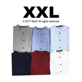 XXL Mandarin Long Sleeve เสื้อคอจีน XXL, XXXL