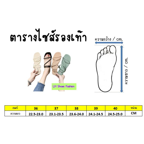 รองเท้าเเตะสายคาด เกาหลี มี 3 สี ใส่สบาย วันชิวๆ มีไซส์ 36-40 ราคา ถูกที่สุด ดีลบีเคเค แกลเลอรีภาพที่ 2