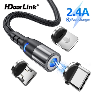 Hdoorlink Usb C สายชาร์จแม่เหล็ก Micro Usb สําหรับ Samsung Android