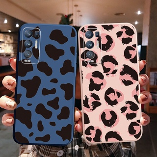 เคสโทรศัพท์มือถือ ขอบสี่เหลี่ยม ลายเสือดาว หรูหรา สําหรับ OPPO Reno6 Z 5G Reno 5 Pro 4 3 Reno2 Z F A95 5G A76 A96 4G