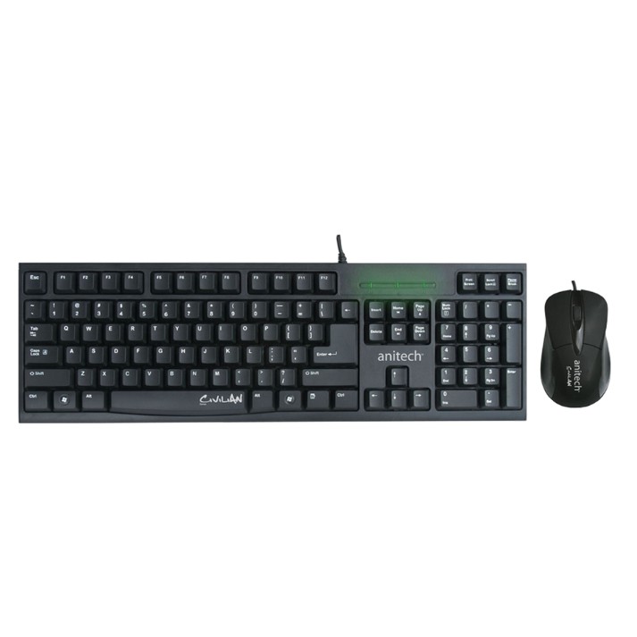 KEYBOARD & MOUSE (คีย์บอร์ดและเมาส์) ANITECH DESKTOP PA800