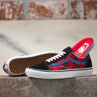 Vans x Krooked by Natas for Ray Skate Old Skool Red