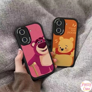 เคสโทรศัพท์มือถือ แบบนิ่ม ลายหมี สีเหลือง สีชมพู สําหรับ VIVO V23 V23E V11i V11 V9 Youth S1 Pro V15 V5 V5S Y91 Y93 Y95 Y91i Y91C Y1S Y19 5G 4G