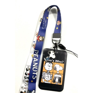 SNOOPY BWB ซองใส่บัตร ที่ใส่บัตร สายคล้องบัตร พร้อมสายคล้องคอ(2cm)  SNOOPY มีตุกตาเล็กแถม สำหรับบัตร5.5x8.5cm MANOPNEST