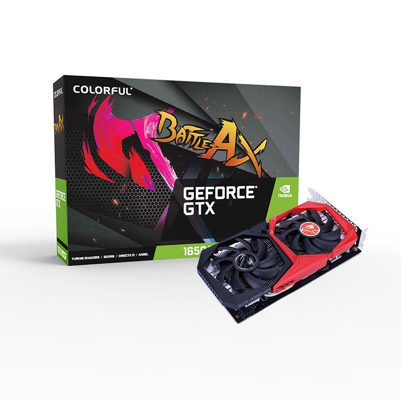 การ์ดกราฟิก GeForce GTX 1650 SUPER NB 4G-V สีสันสดใส