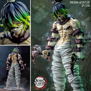 Figure ฟิกเกอร์ Cheng Studio Demon Slayer Kimetsu no Yaiba ดาบพิฆาตอสูร Gyutaro กิวทาโร่ อสูรข้างขึ้น อันดับหก 1/6 Resin