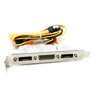 สาย Sata เสียบลงเมนบอร์แปลงเป็น Esata 2Port พร้อมไฟเลี้ยง