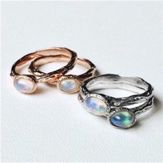 LUCY SUMMER แหวนพลอยแท้ รุ่น Majestic Ring (Opal) เงินแท้