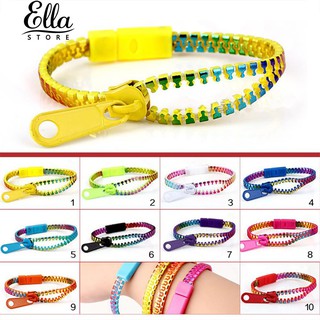 สร้อยข้อมือสไตล์ Zipper สีสันบุรุษสตรีความคิดสร้างสรรค์ Hand Chain