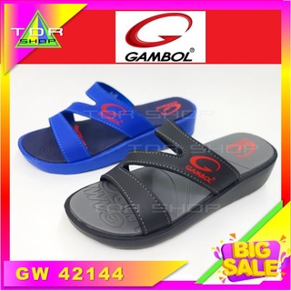 Gambol รุ่น GW42144 รองเท้าแตะ แบบสวมผู้หญิงพื้นหนา น้ำหนักเบา ใส่สบาย