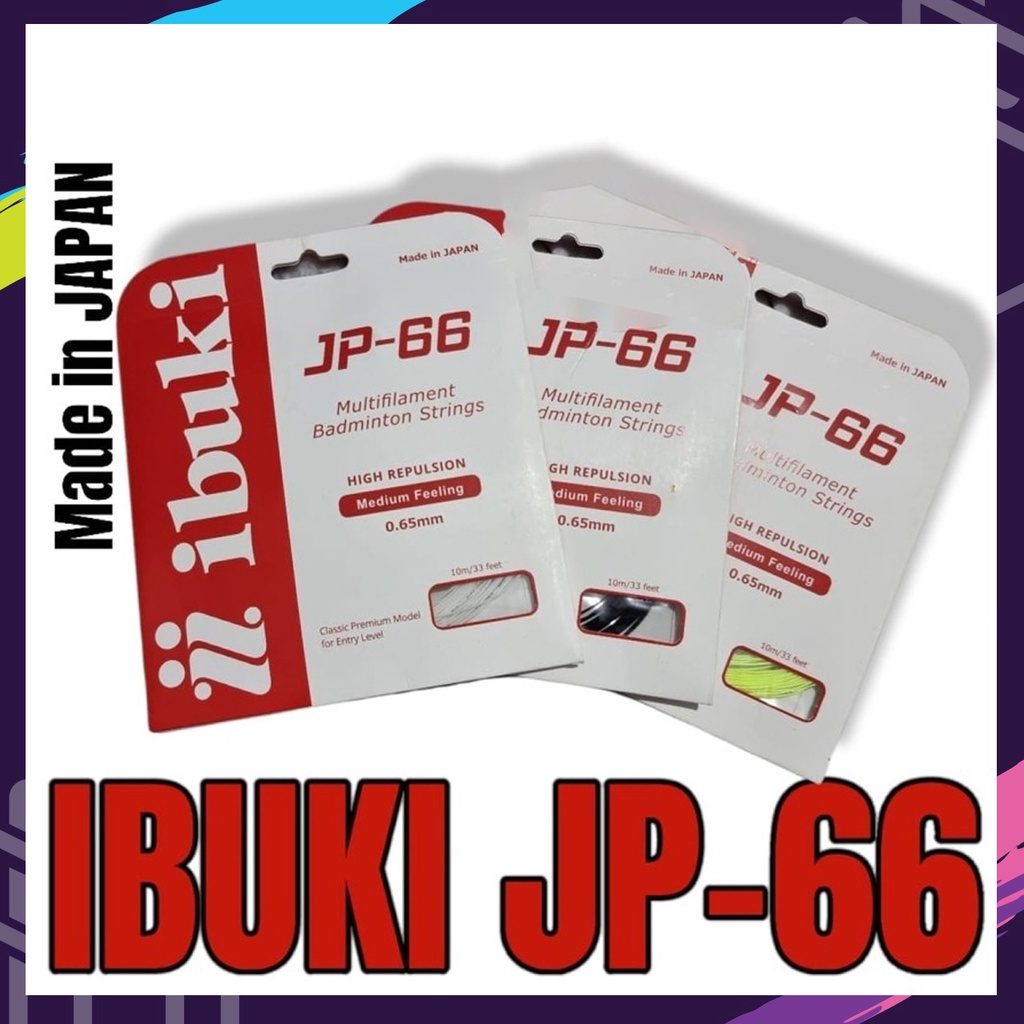 IBUKI JP 66 / JP66 ORIGINAL BADMINTON STRINGS (MADE IN JAPAN)