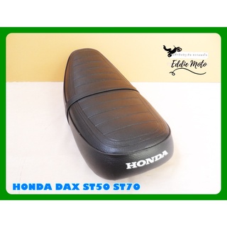 HONDA DAX ST50 ST70 DOUBLE SEAT COMPLETE "BLACK"  // เบาะมอเตอร์ไซค์ สีดำ หนังพีวีซี งานสวยมาก คุณภาพดี