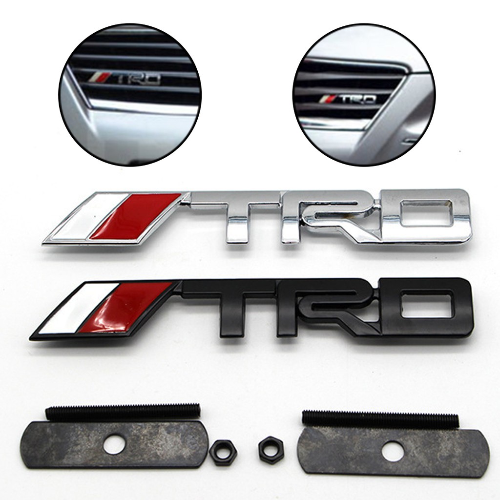 TRD Metal Emblem สําหรับ toyota TRD Grille Emblem badge สติ๊กเกอร์