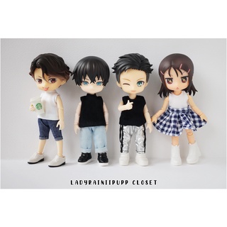 เสื้อกล้าม เสื้อแขนกุด | ชุดสเกล 1/12 | Nendoroid Doll ,OB11 , TozDoll , YMY , PICCODO , DDF