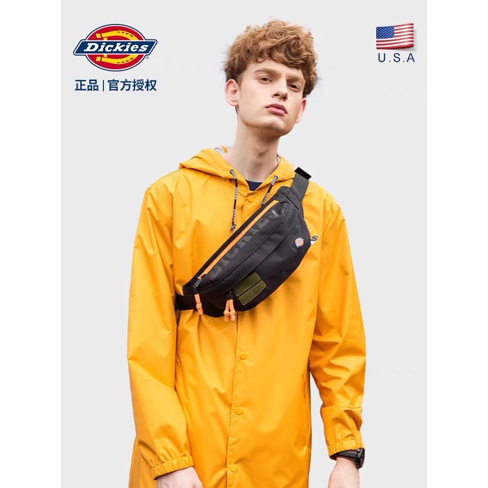 Dickies กระเป๋าคาดอก กระเป๋าคาดเอว คาดอก สําหรับผู้ชาย เหมาะกับการพกพาเล่นกีฬา เข้ายิม