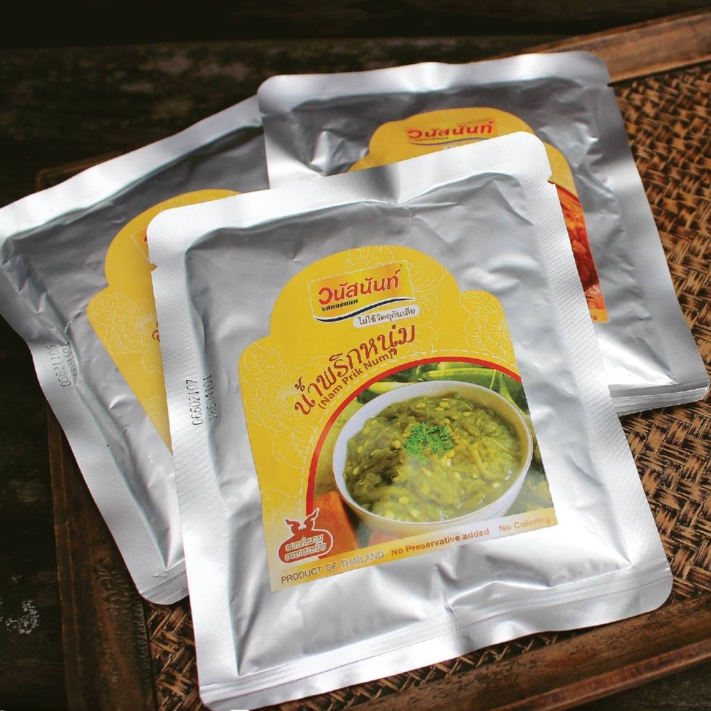 วนัสนันท์ น้ำพริกหนุ่มสำเร็จรูปซอง 180 กรัม