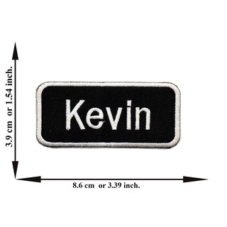 ตัดรีด ตัวรีดติดเสื้อ อาร์มปัก ติดเสื้อปัก ปักเสื้อ DIYลาย KEVIN