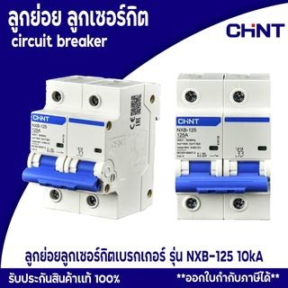 CHINT เบรกเกอร์ AC ลูกเซอร์กิต ลูกย่อย รุ่น NXB-125 10kA แบบเกาะราง