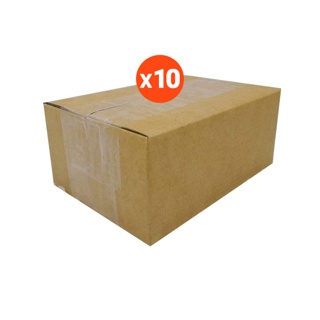 กล่องไปรษณีย์ ฝาชน เบอร์ 00 ไม่พิมพ์ (10 ใบ) กล่องพัสดุ กล่องกระดาษ