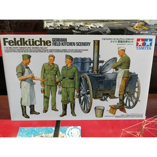 โมเดลประกอบ Tamiya 1/35 TA35247 German Field Kitchen Scenery