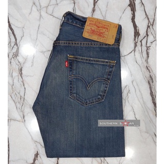 กางเกงยีนส์ Levis ของแท้ FROM U.S.A MADE IN MEXICO รุ่น501 เอว29 ยาว32 ขากระบอก กระดุม (U524) LU