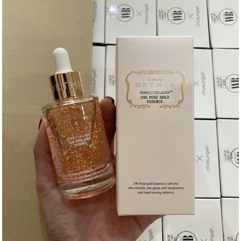 coreana orthia perfect collagen 24k rose gold essence 50 ml