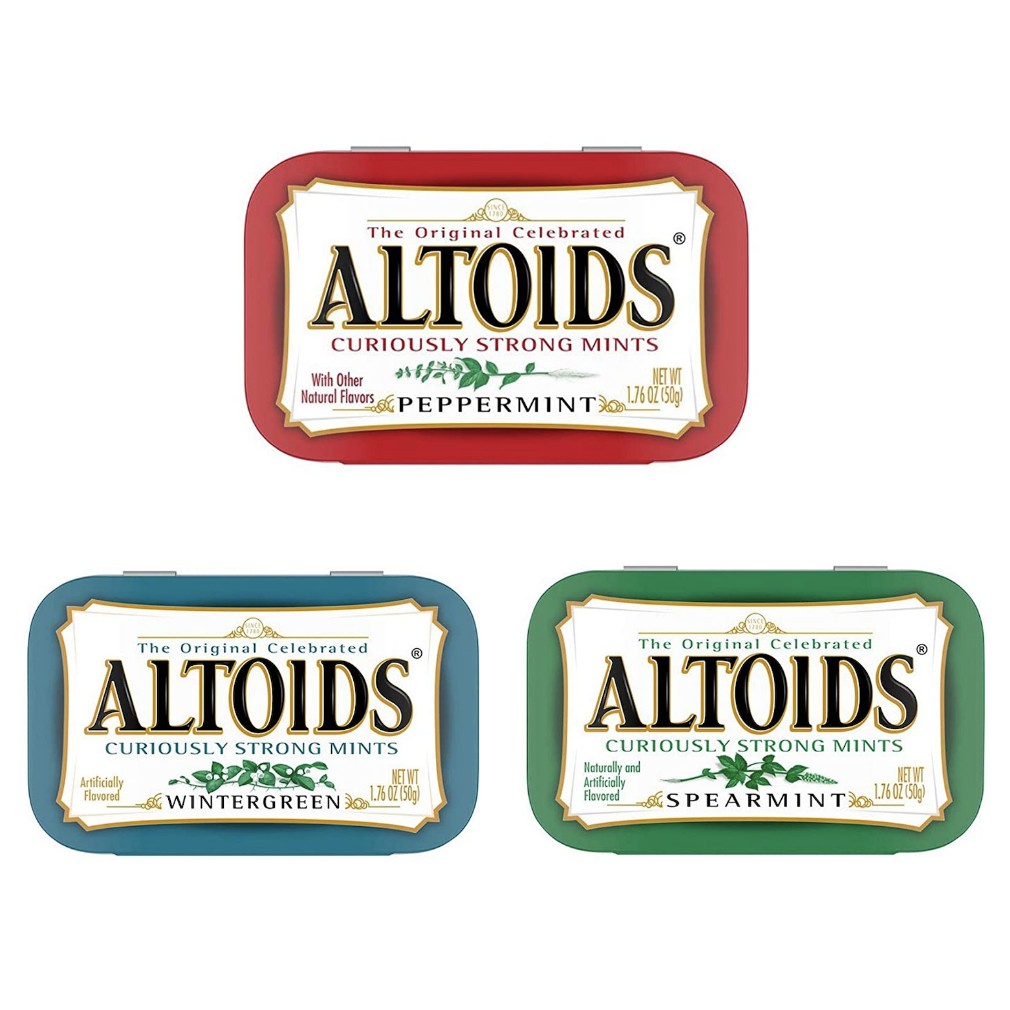 🔥[พร้อมจัดส่ง]🔥Altoids Curiously Strong Altoids [รส Papermint] ลูกอมดับกลิ่นปาก นำเข้าจากอเมริกาแท้1