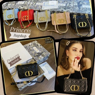 กระเป๋าดีออร์Dior Caro bag 8นิ้วHi-end หนังแท้(set boxครบกล่อง)