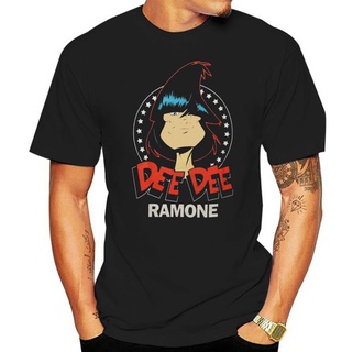 เสื้อผ้าผชเสื้อยืด พิมพ์ลายกราฟิก Dee Dee Ramone Headshot ทรงเข้ารูป สีดํา สําหรับผู้ชายS-5XL