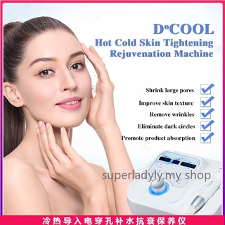 DCOOL Portable RF Cool&amp;Hot &amp;EMS For Skin Tightening Anti Puffiness Facial Electroporation冷热导入抗衰美容院家用美容仪美白 N5RM