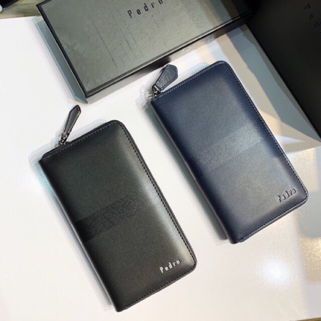 Pedro LONG WALLET สําหรับผู้ชายและผู้หญิง กล่องเต็ม + ถุงกระดาษ