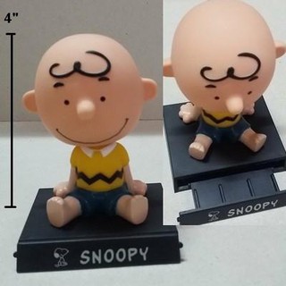 ตุ๊กตาหัวโยก หัวโยกสปริง แท่นวางมือถือ ที่ตั้งมือถือ ชาร์ลี บราวน์ Charlie Brown