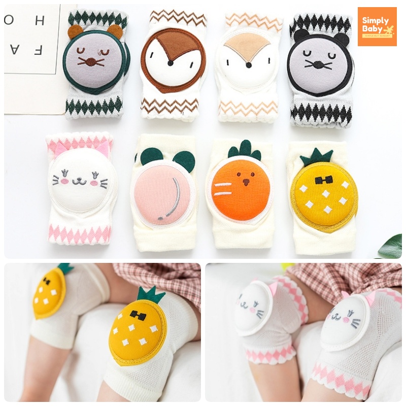 Simply Baby สนับเข่าเด็ก สนับเข่าฝึกคลาน รองคลาน กันกระแทก สำหรับคุณหนูวัย 3เดือน+ C11
