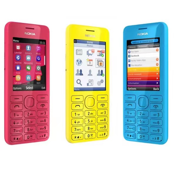 ส่งของกรุงเทพของแท้ Nokia 206 มือถือปุ่มกด ใส่ได้AIS DTAC TRUEซิมการ์ด 4G โทรได้ชัดเจนและเสียงดังเหมาะสำหรับคนวัยกลางคนแ