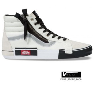 VANS SK8HI CAP MARSHMALLOW BLACK SNEAKERS สินค้ามีประกันแท้