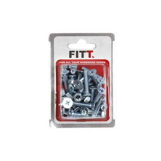 สกรูเกลียวมิลน็อต JF 6X30MM 25ตัว | FITT | 8855952001009 สกรู, น๊อต อุปกรณ์ยึดติด ต่อเติมซ่อมแซมบ้าน สกรูเกลียวมิลน็อต J