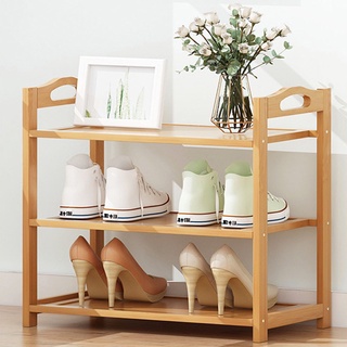 ชั้นวางรองเท้า ขั้นวางของ วัสดุไม้ไผ่ แข็งแรง ทนทาน shoes shelf simpletch