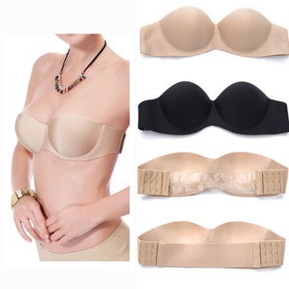 ชุดชั้นในแบบเกาะอก ไร้สาย มาพร้อมสาย 2 แบบ  มีสีดำ และ นู้ด # NUBRA